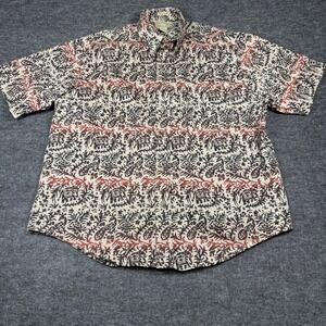 Natural Issue Mens Button Down Shirt Size L‎ Short Sleeve Wrinkle Free